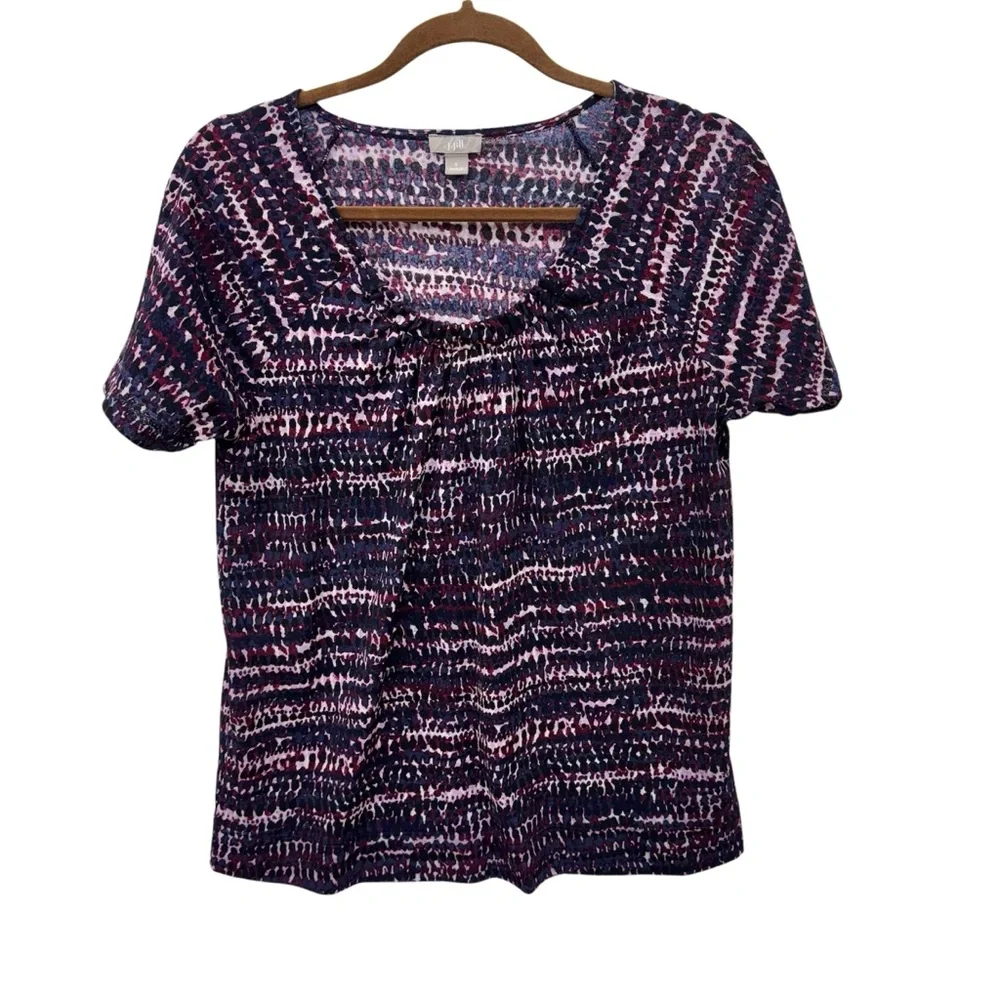J.Jill Short Sleeve Blouse Top - Picture 1 of 7